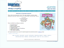 Tablet Screenshot of corporateimprints.com